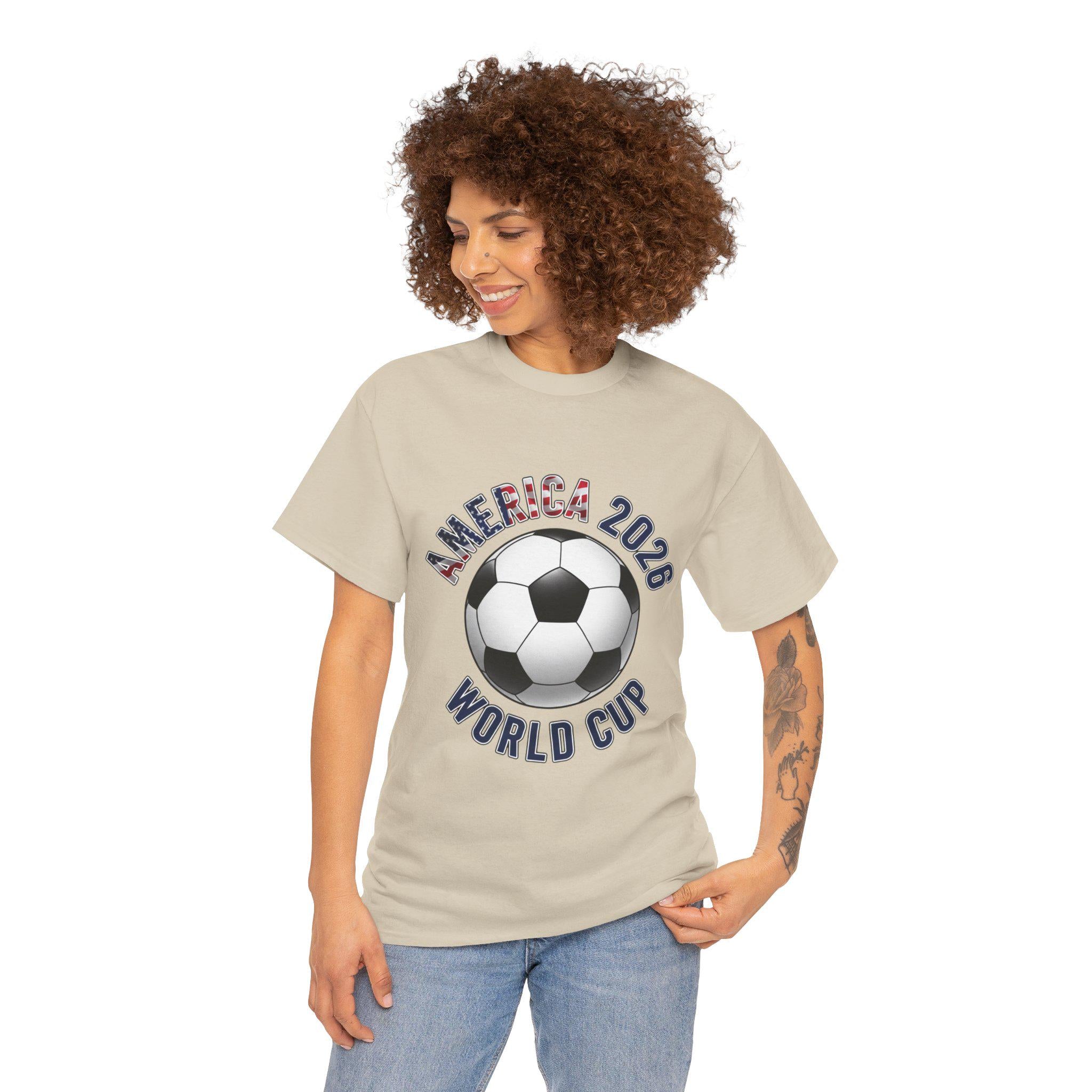 America 2026 World Cup Soccer Tee | Soccer Ball USA Design