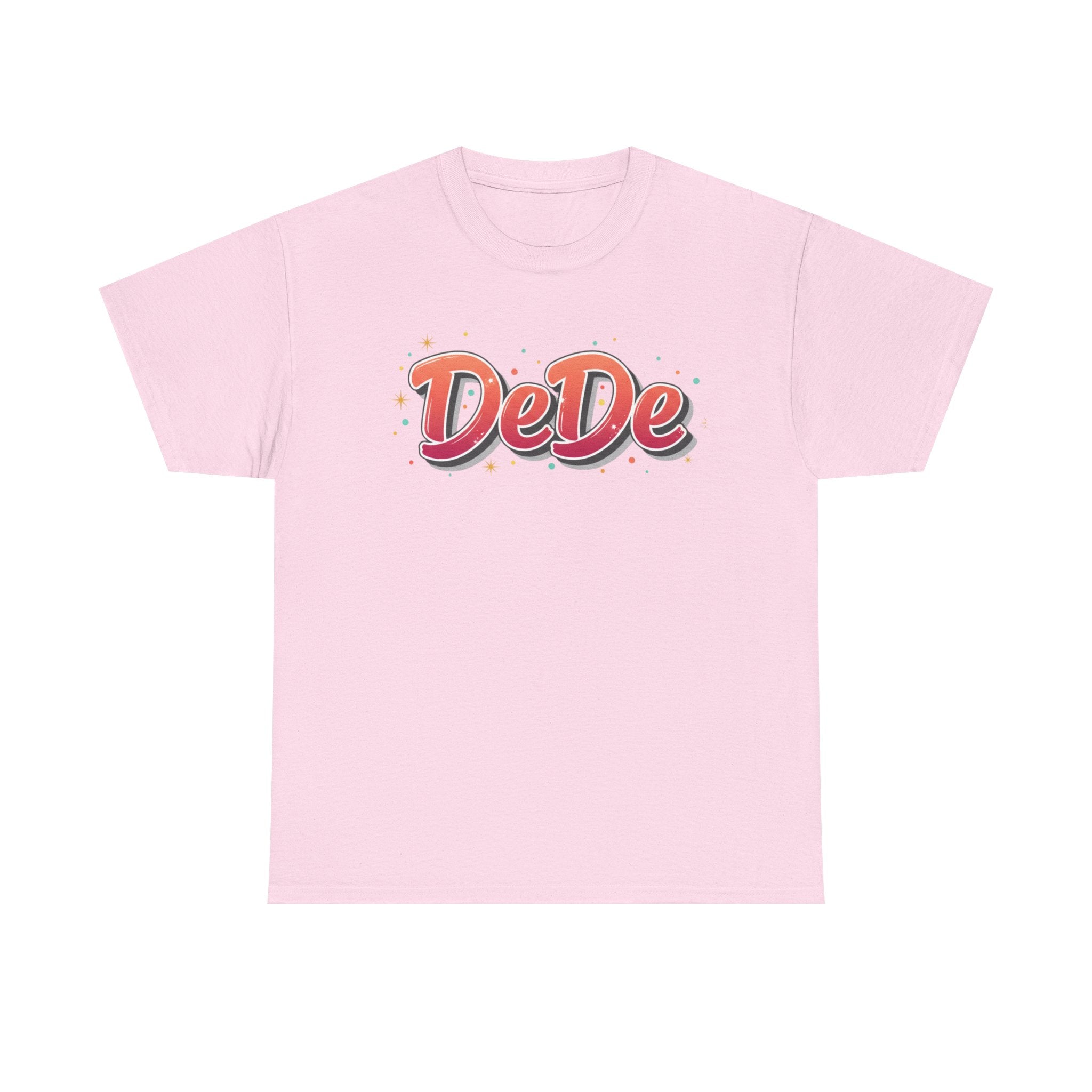 DeDe Script Name Tee | Retro Bubble Letter Shirt, Personalized Name Design