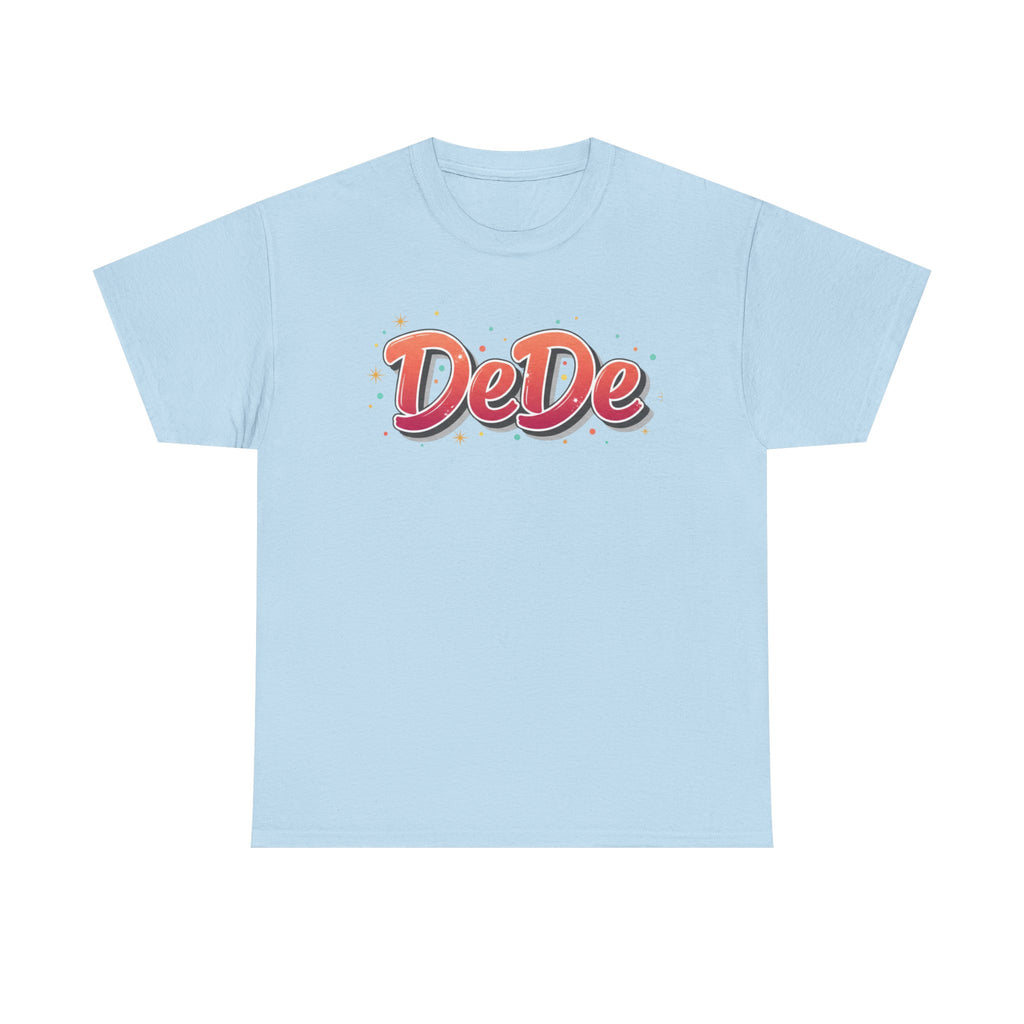 DeDe Script Name Tee | Retro Bubble Letter Shirt, Personalized Name Design
