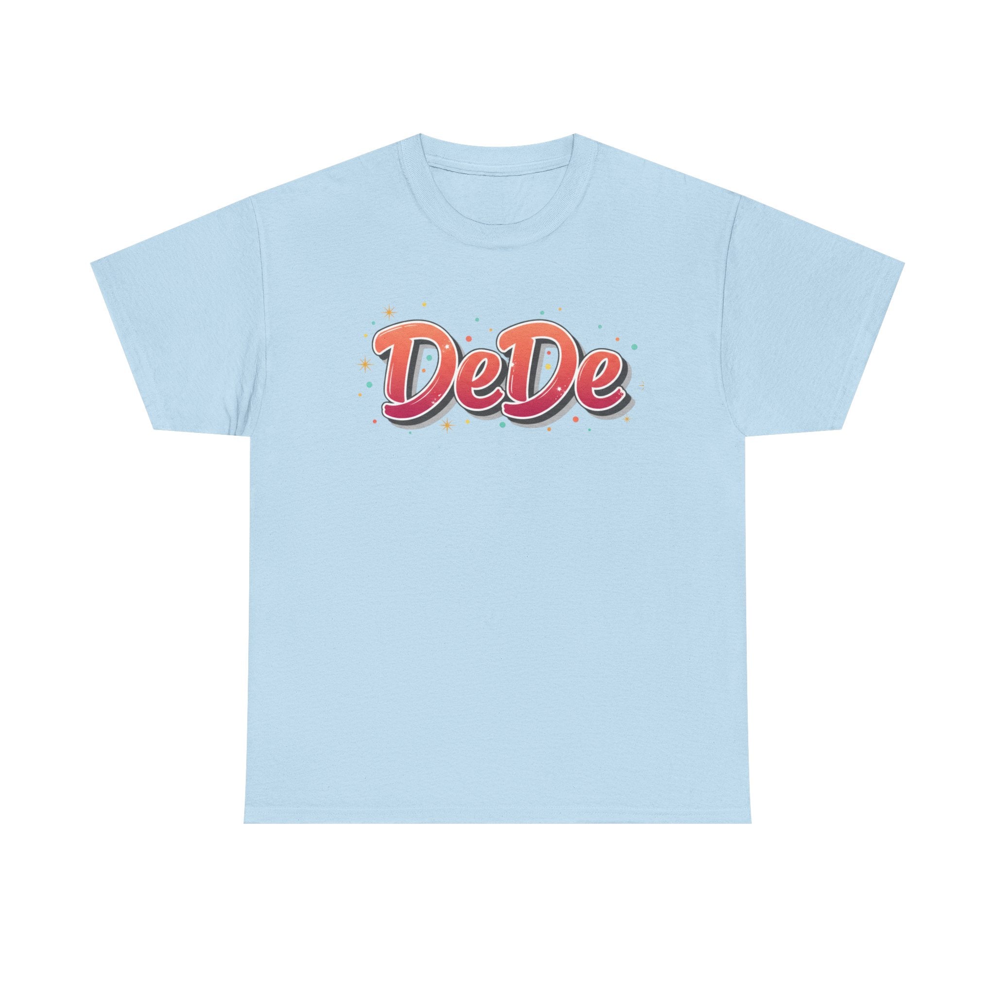 DeDe Script Name Tee | Retro Bubble Letter Shirt, Personalized Name Design