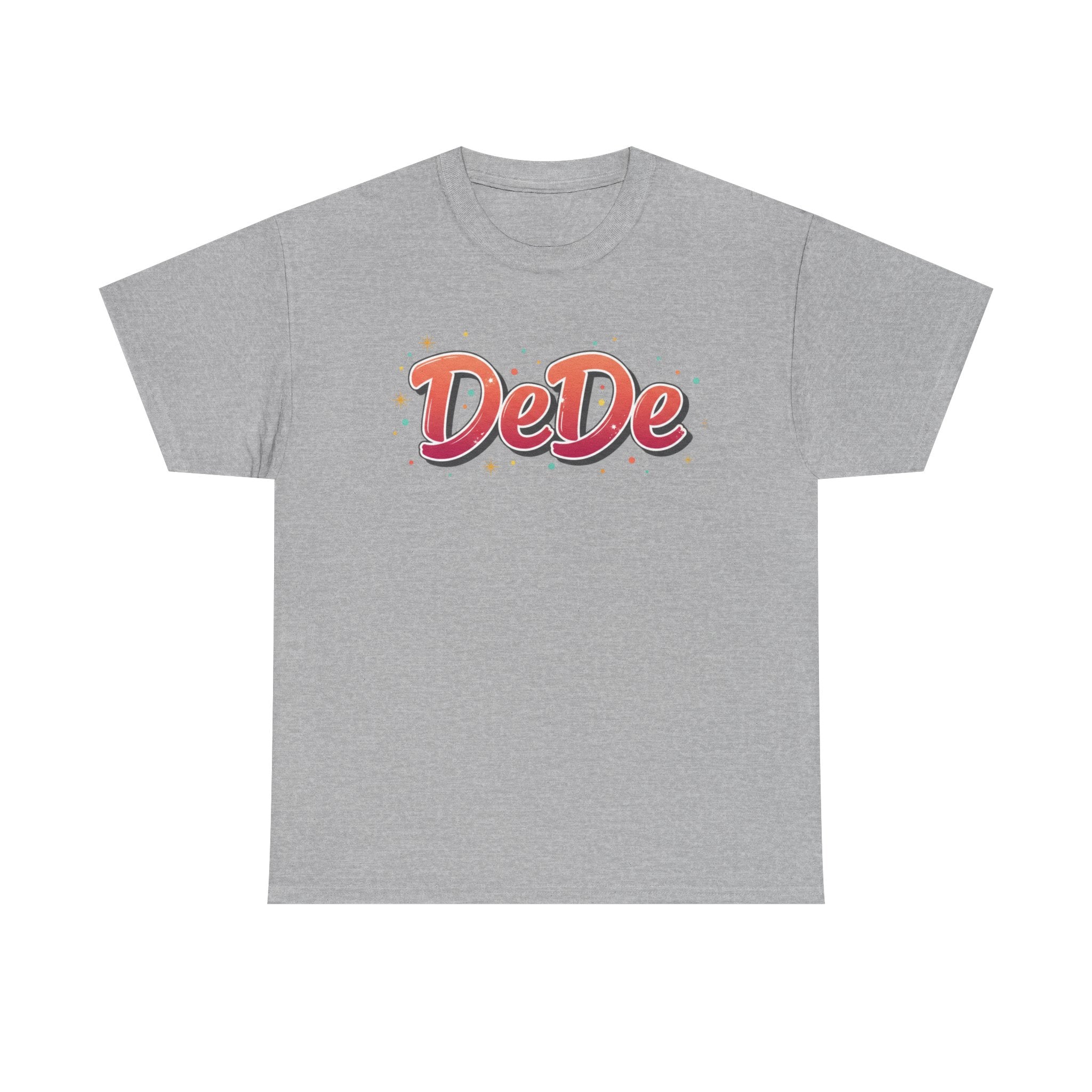 DeDe Script Name Tee | Retro Bubble Letter Shirt, Personalized Name Design