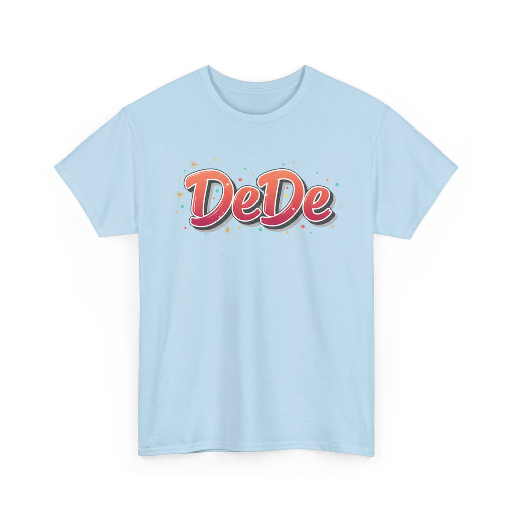 DeDe Script Name Tee | Retro Bubble Letter Shirt, Personalized Name Design