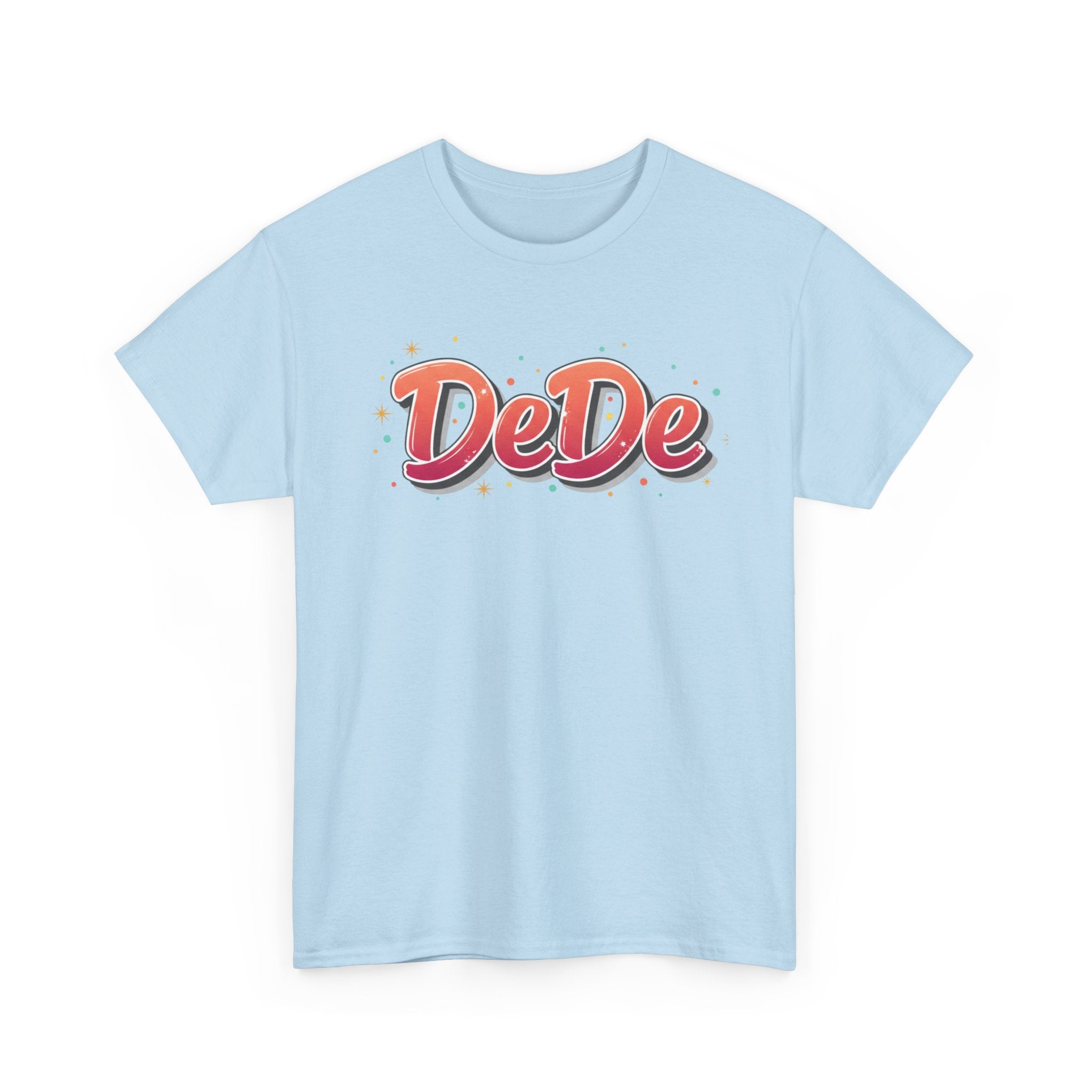 DeDe Script Name Tee | Retro Bubble Letter Shirt, Personalized Name Design