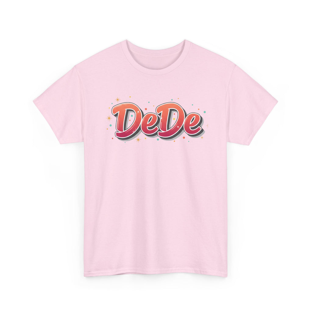 DeDe Script Name Tee | Retro Bubble Letter Shirt, Personalized Name Design