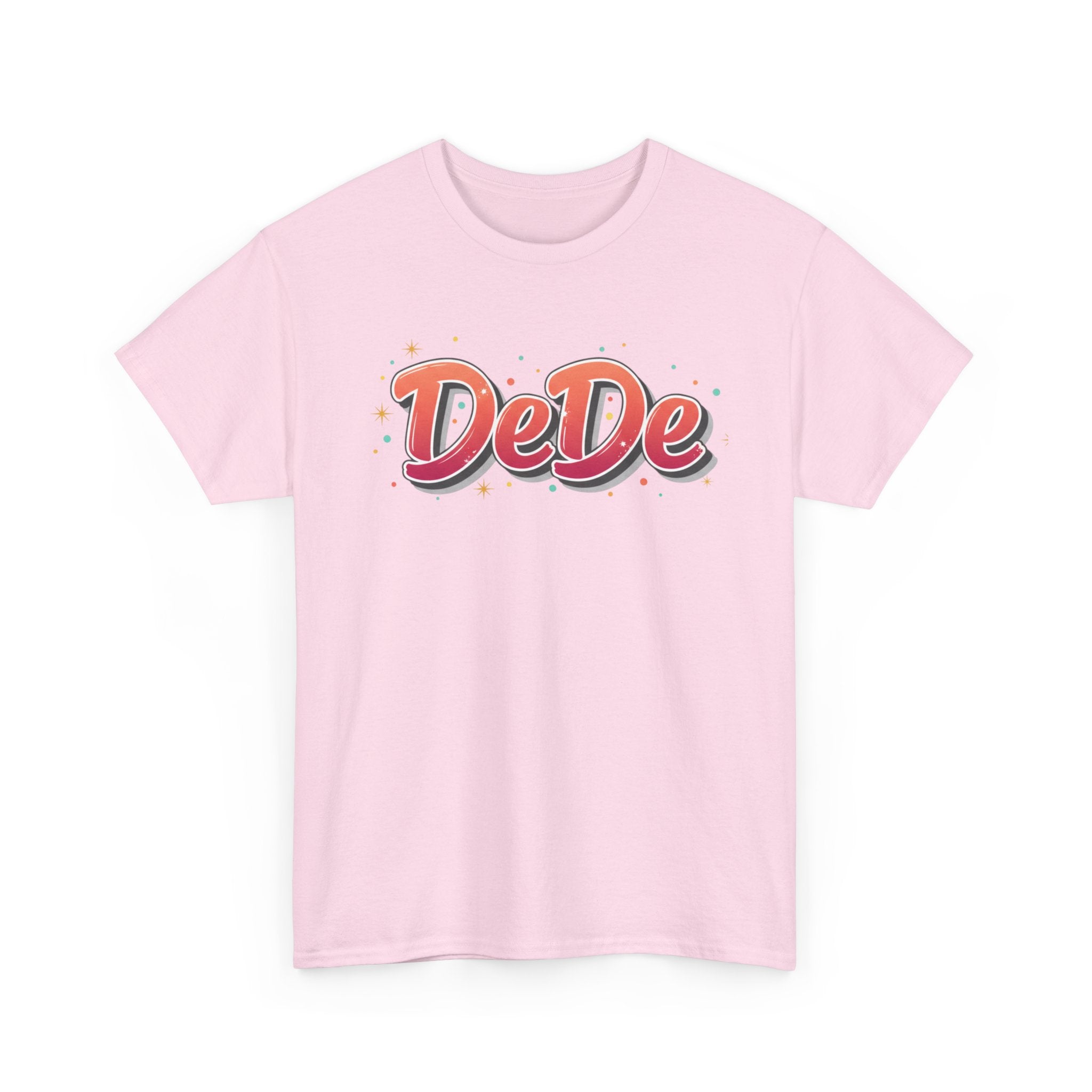 DeDe Script Name Tee | Retro Bubble Letter Shirt, Personalized Name Design