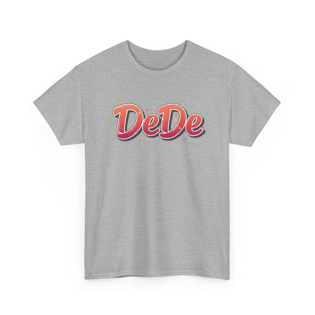 DeDe Script Name Tee | Retro Bubble Letter Shirt, Personalized Name Design