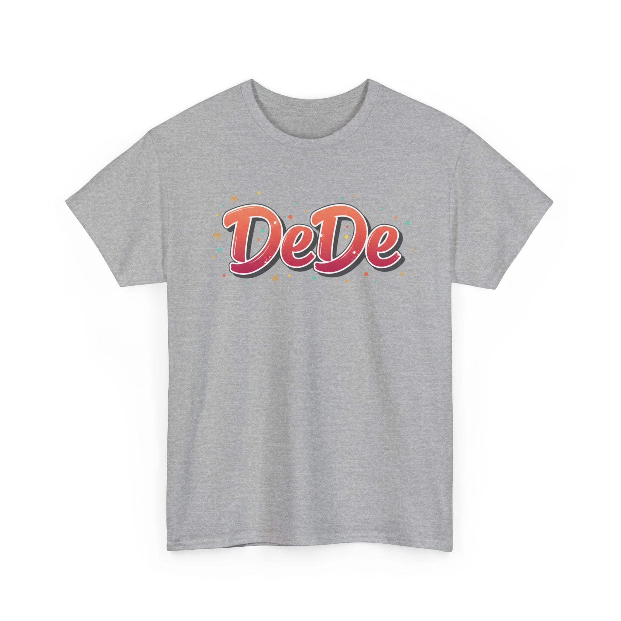 DeDe Script Name Tee | Retro Bubble Letter Shirt, Personalized Name Design