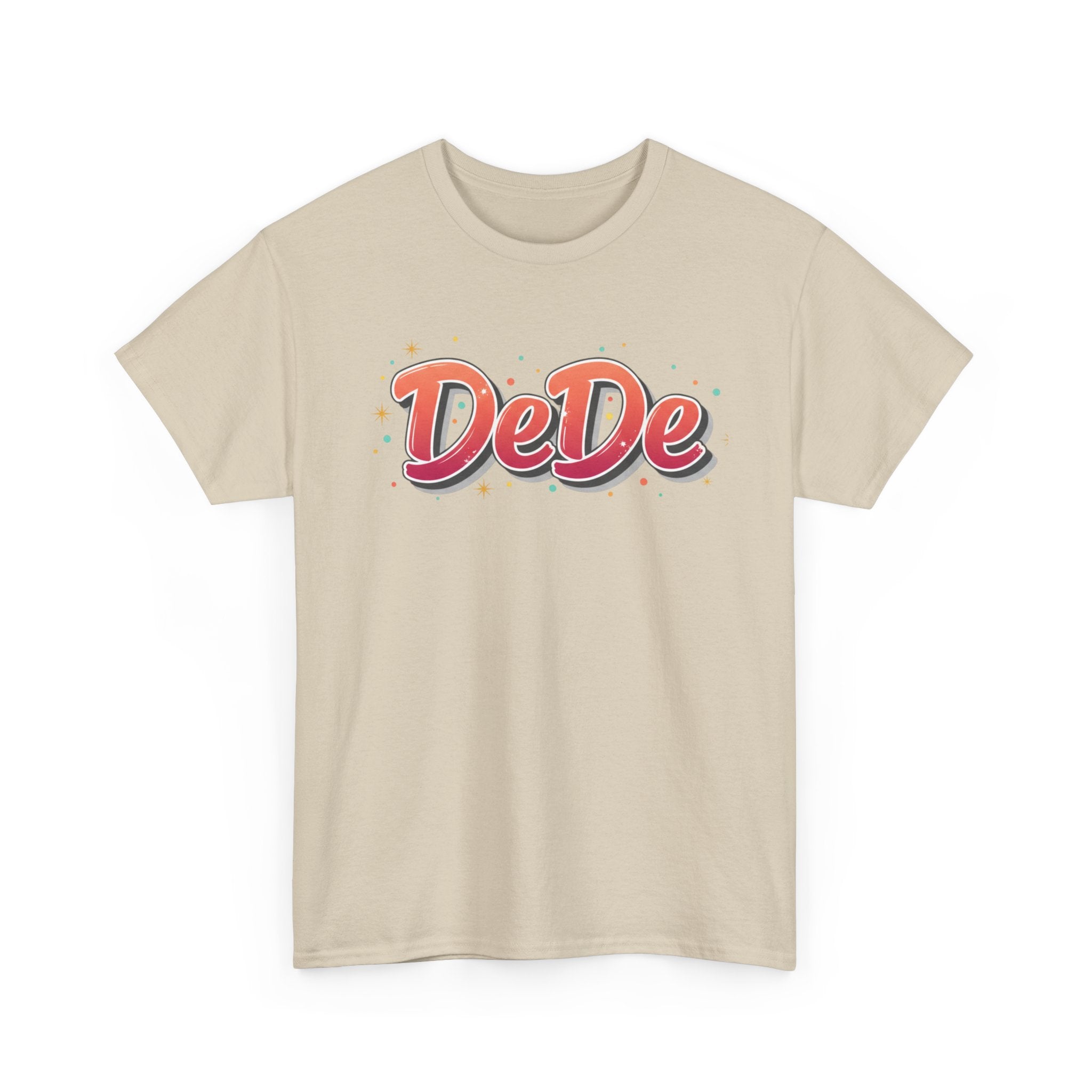 DeDe Script Name Tee | Retro Bubble Letter Shirt, Personalized Name Design