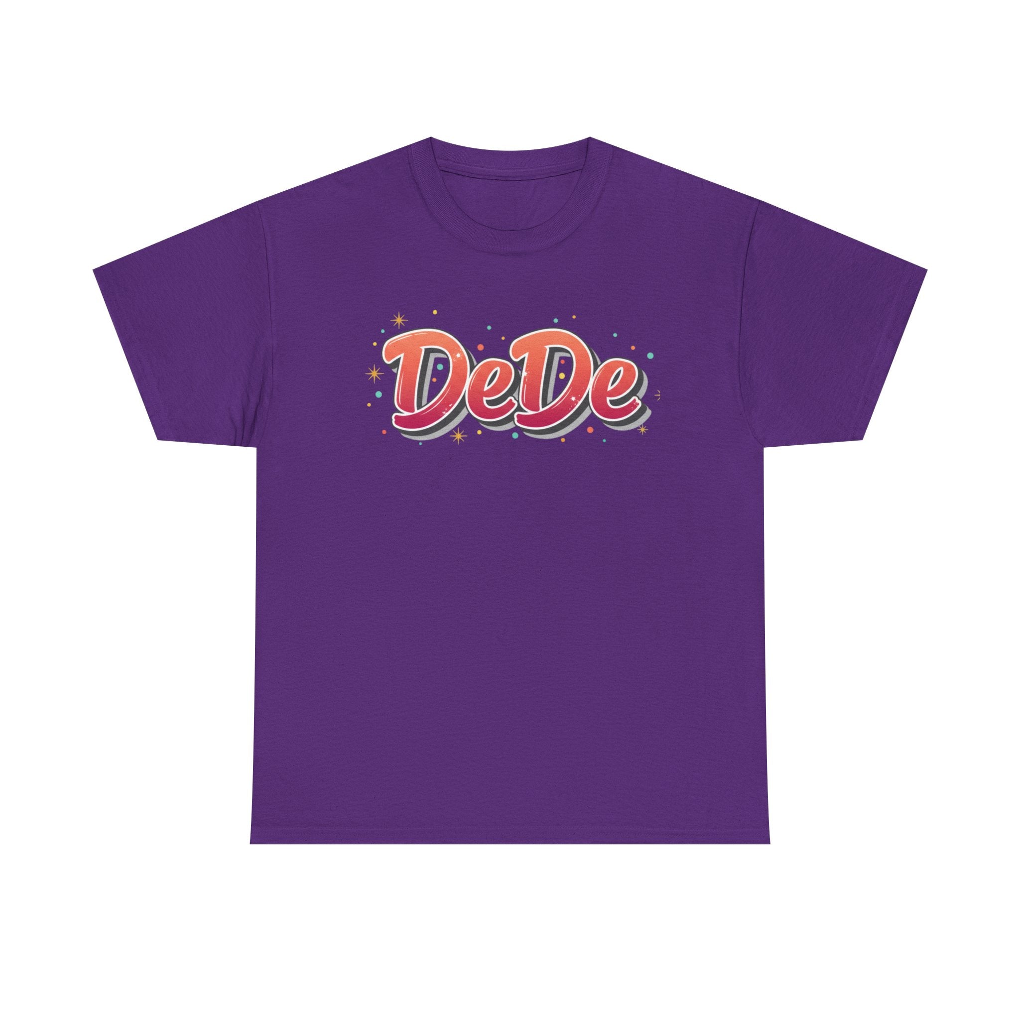 DeDe Script Name Tee | Retro Bubble Letter Shirt, Personalized Name Design