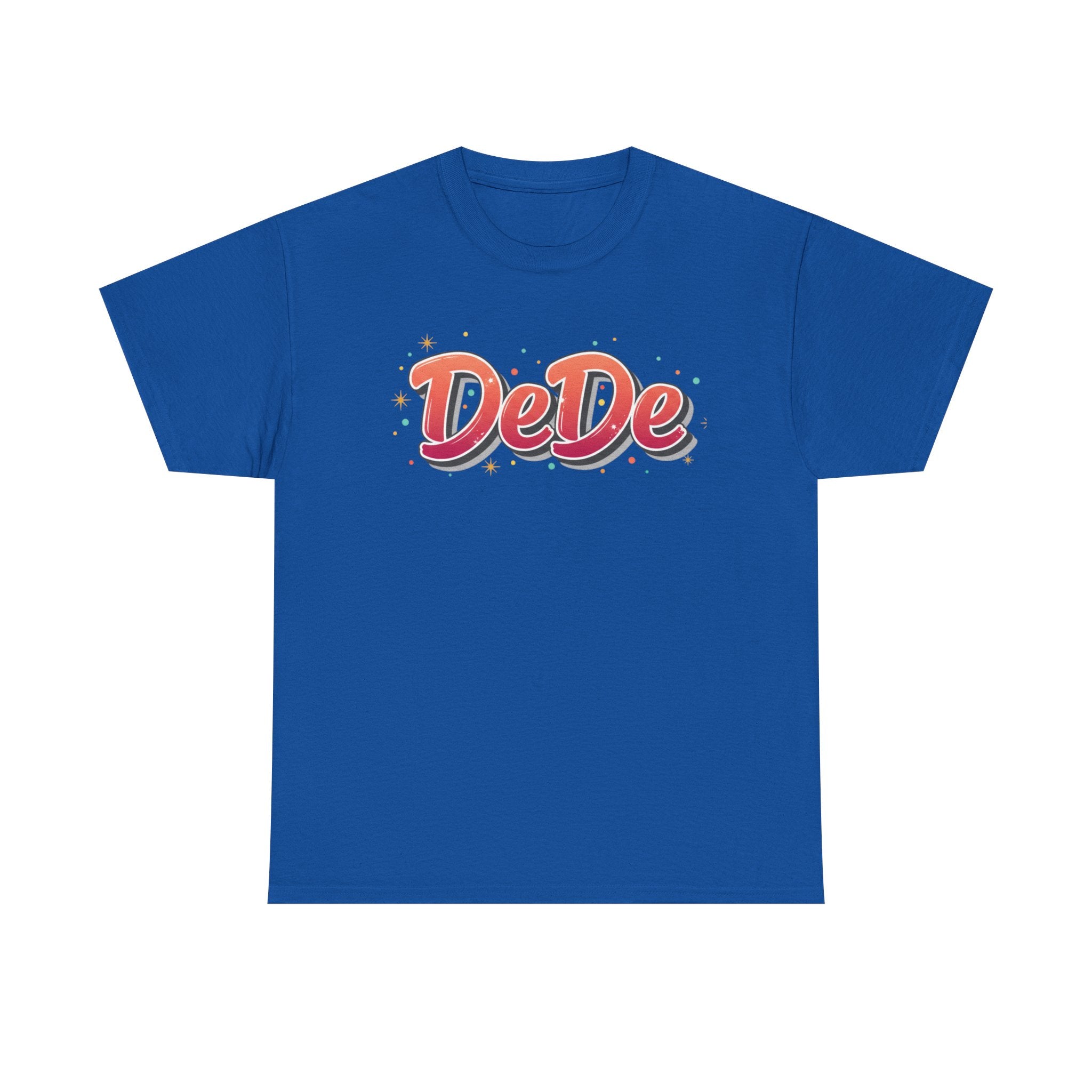 DeDe Script Name Tee | Retro Bubble Letter Shirt, Personalized Name Design