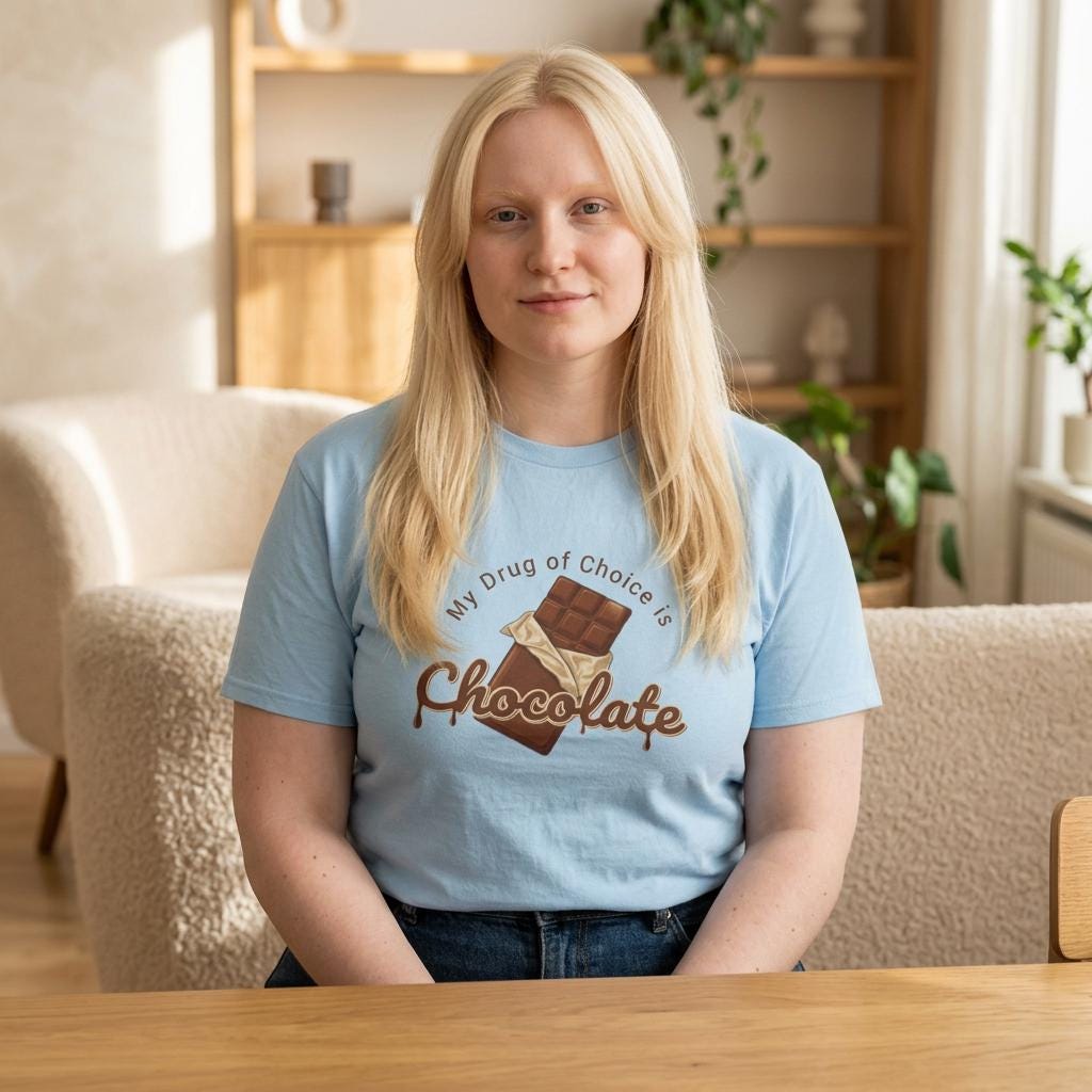 Chocolate Bar Tee | My Drug of Choice is Chocolate, Candy Lover Shirt