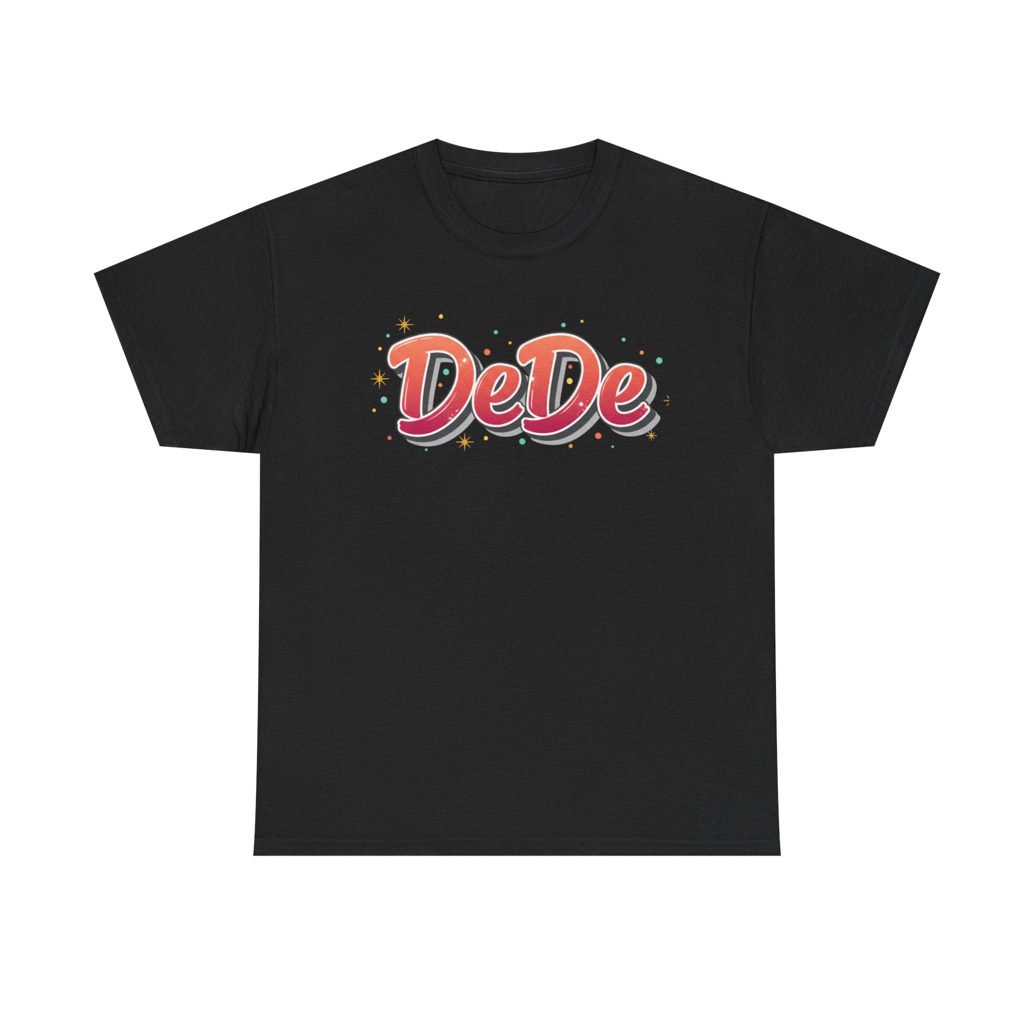 DeDe Script Name Tee | Retro Bubble Letter Shirt, Personalized Name Design