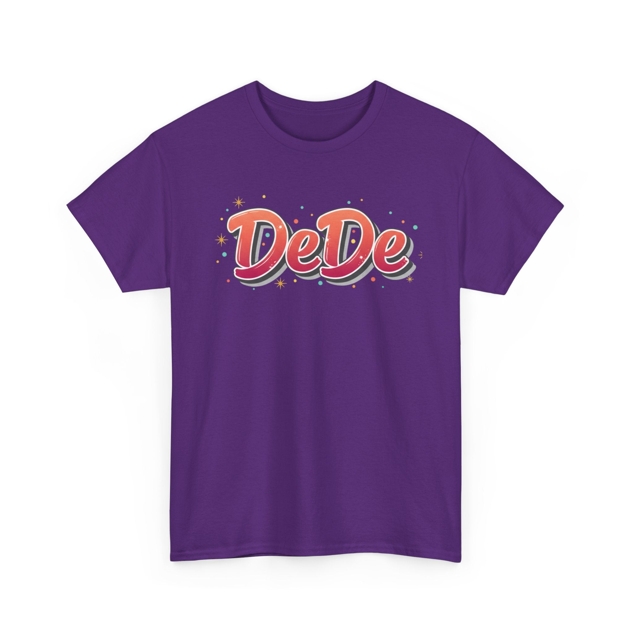 DeDe Script Name Tee | Retro Bubble Letter Shirt, Personalized Name Design