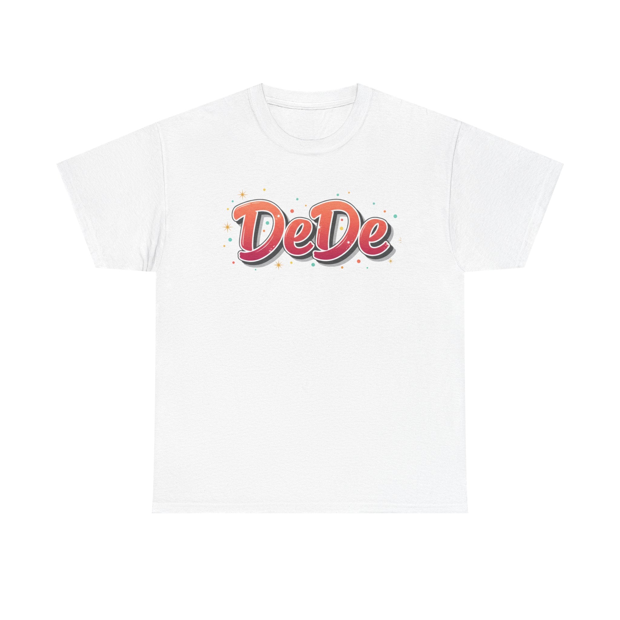 DeDe Script Name Tee | Retro Bubble Letter Shirt, Personalized Name Design