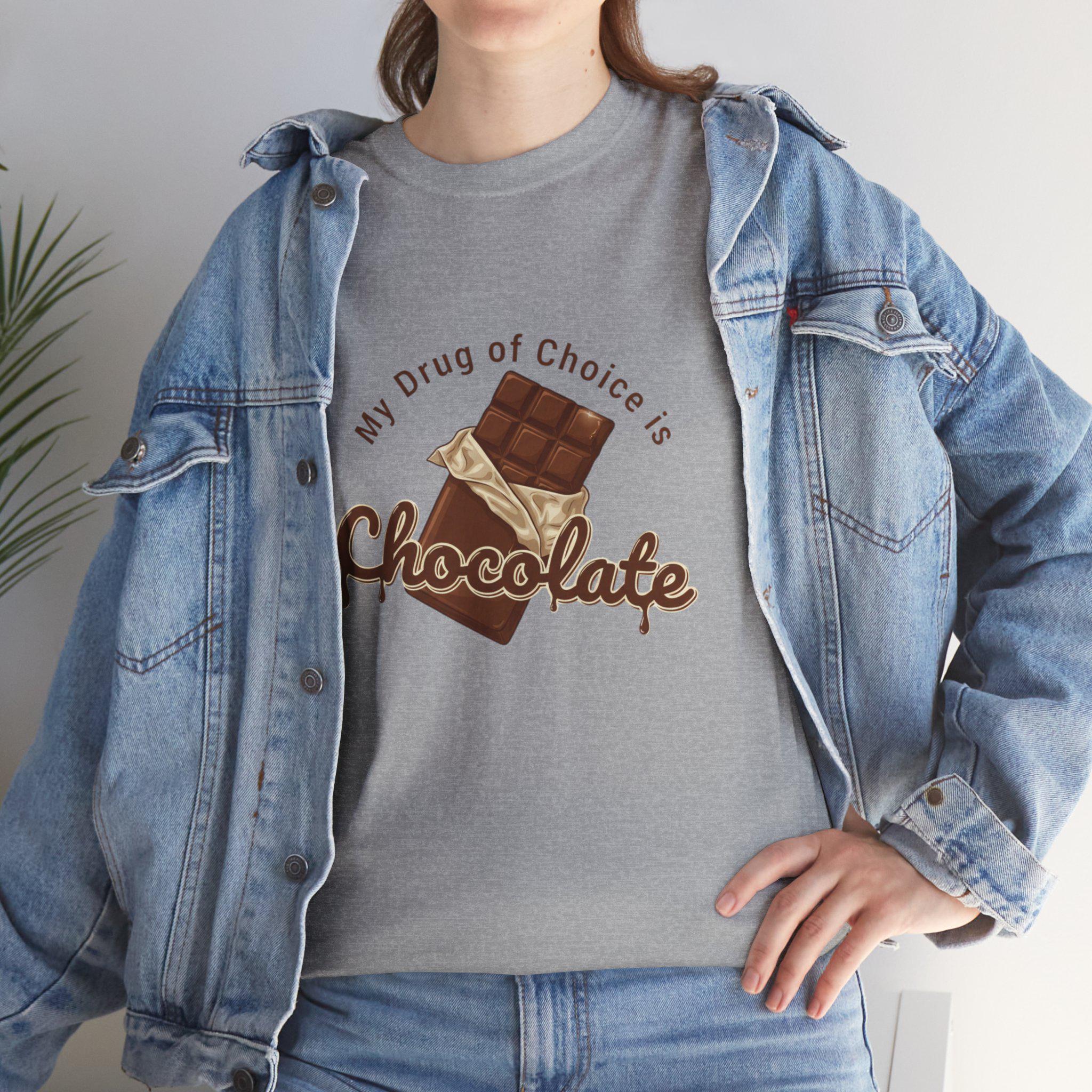 Chocolate Bar Tee | My Drug of Choice is Chocolate, Candy Lover Shirt