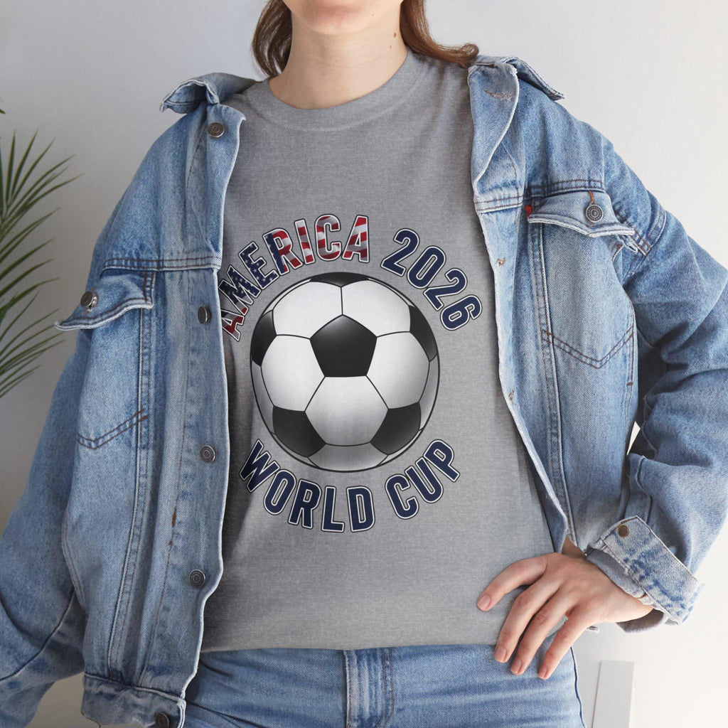 America 2026 World Cup Soccer Tee | Soccer Ball USA Design