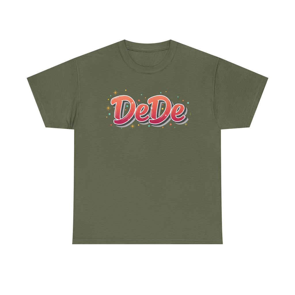 DeDe Script Name Tee | Retro Bubble Letter Shirt.