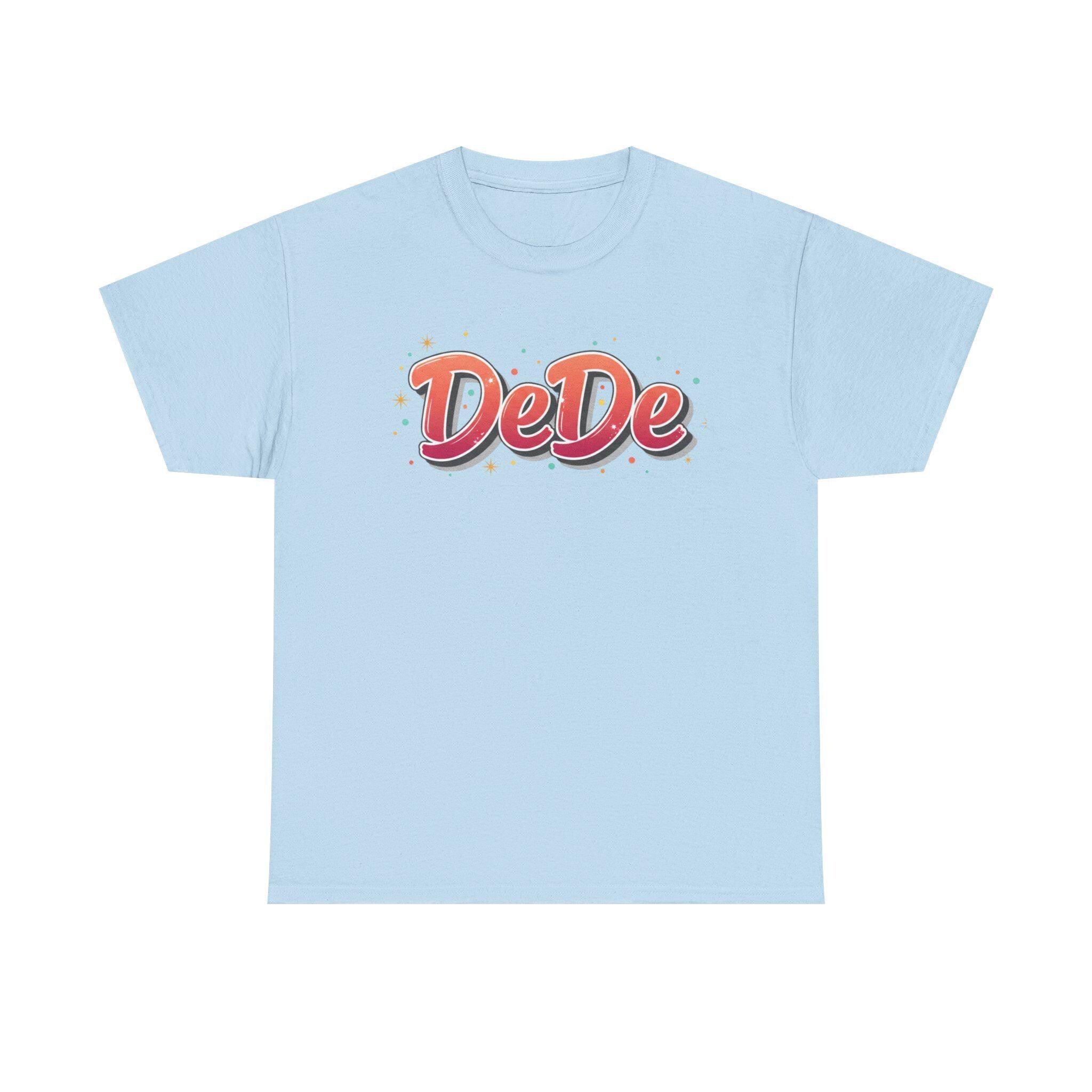 DeDe Script Name Tee | Retro Bubble Letter Shirt.