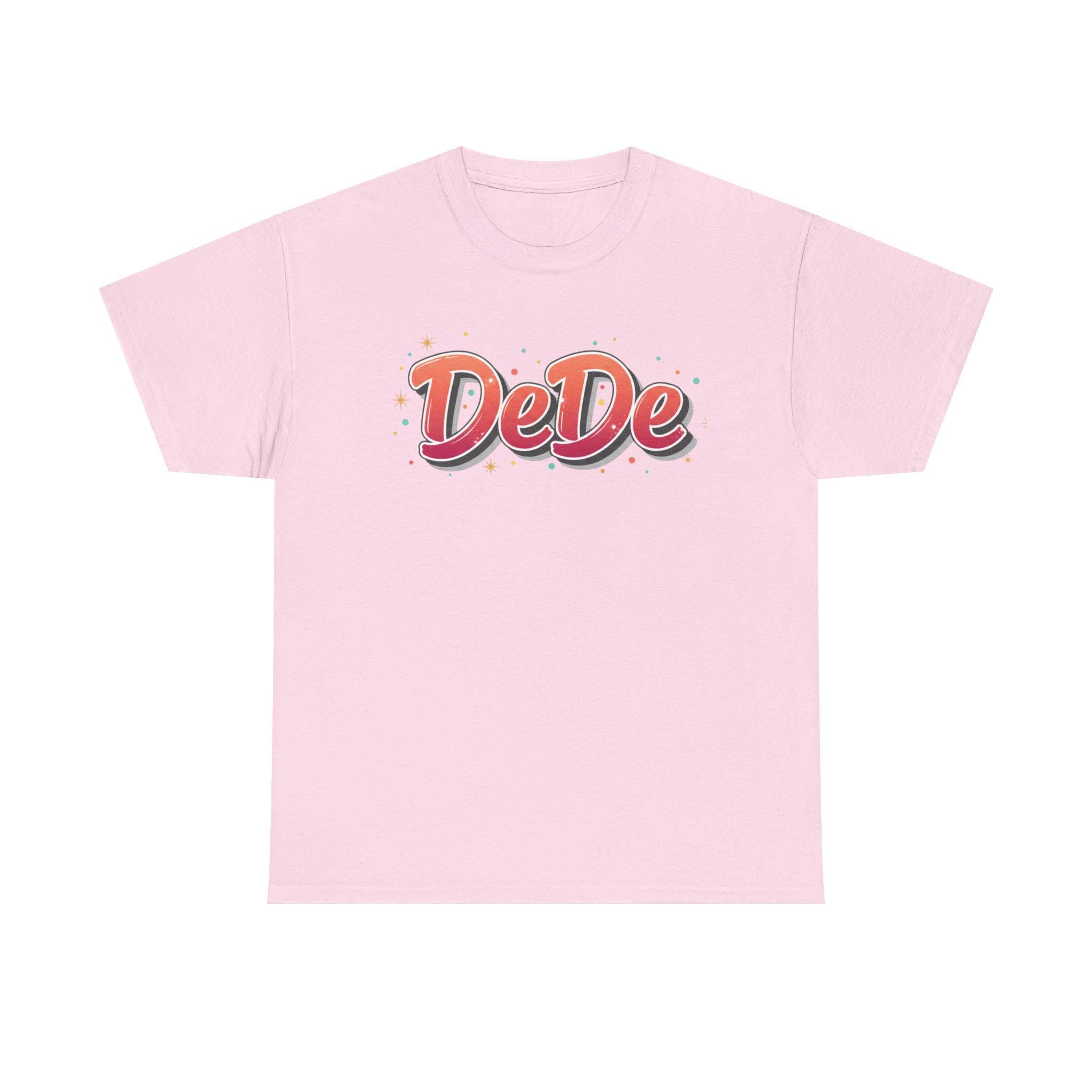 DeDe Script Name Tee | Retro Bubble Letter Shirt.