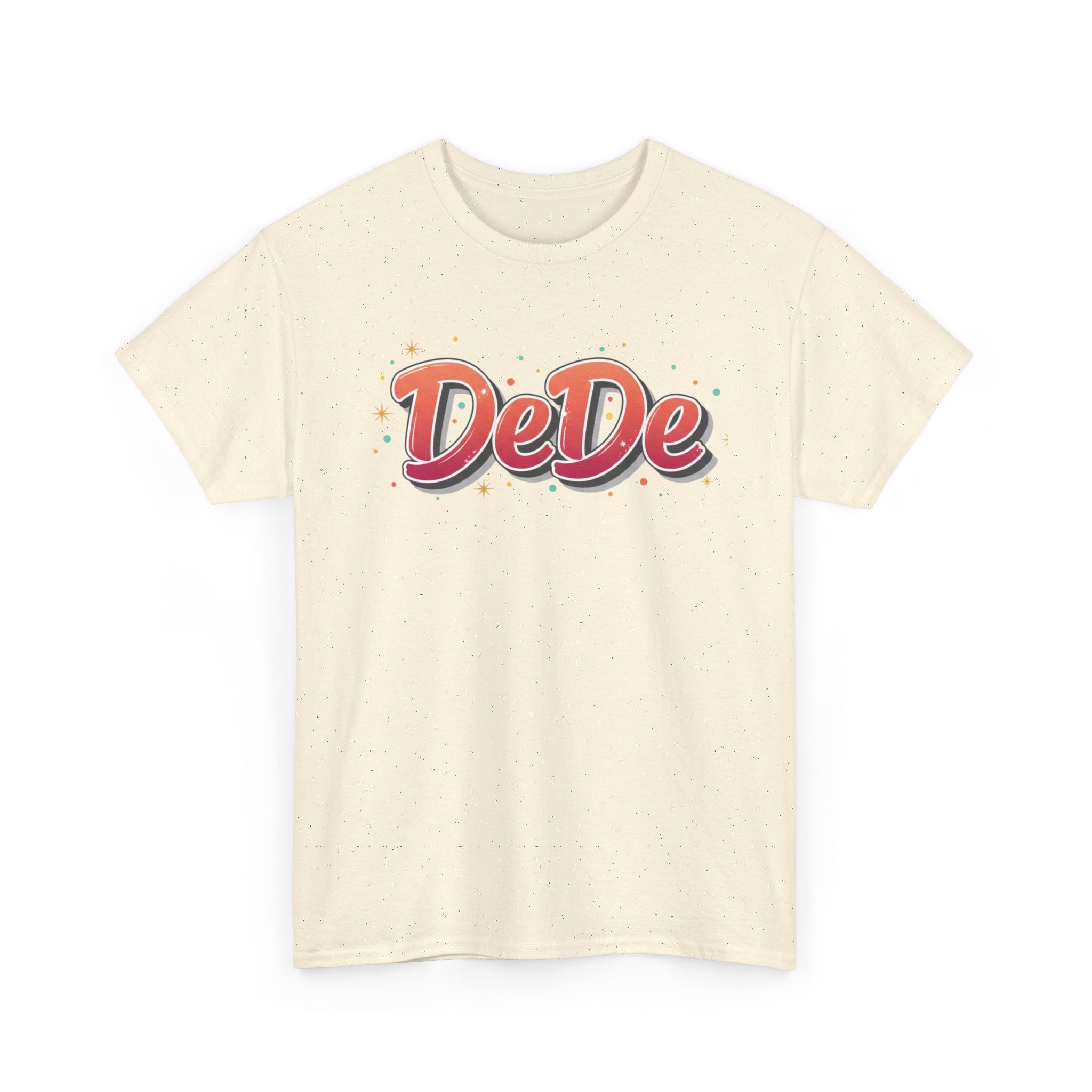 DeDe Script Name Tee | Retro Bubble Letter Shirt, Personalized Name Design