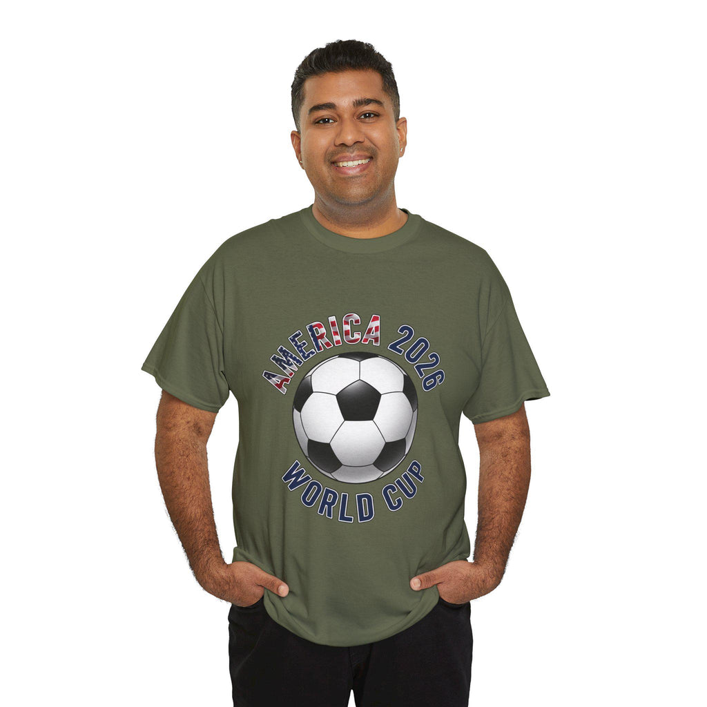 America 2026 World Cup Soccer Tee | Soccer Ball USA Design