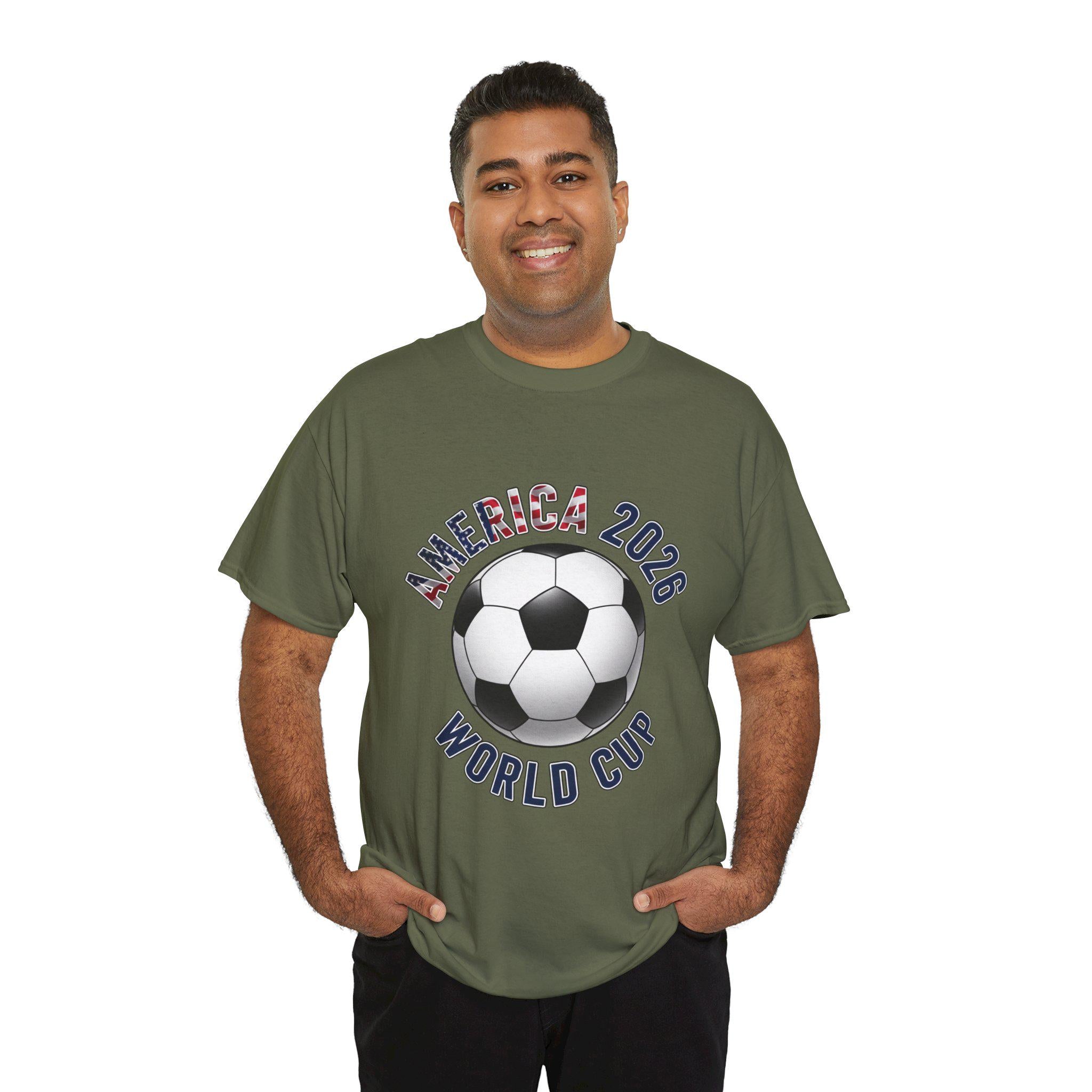 America 2026 World Cup Soccer Tee | Soccer Ball USA Design