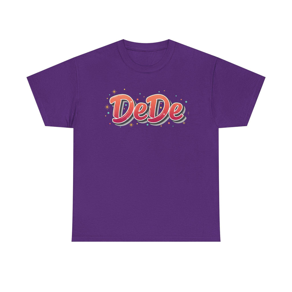 DeDe Script Name Tee | Retro Bubble Letter Shirt.