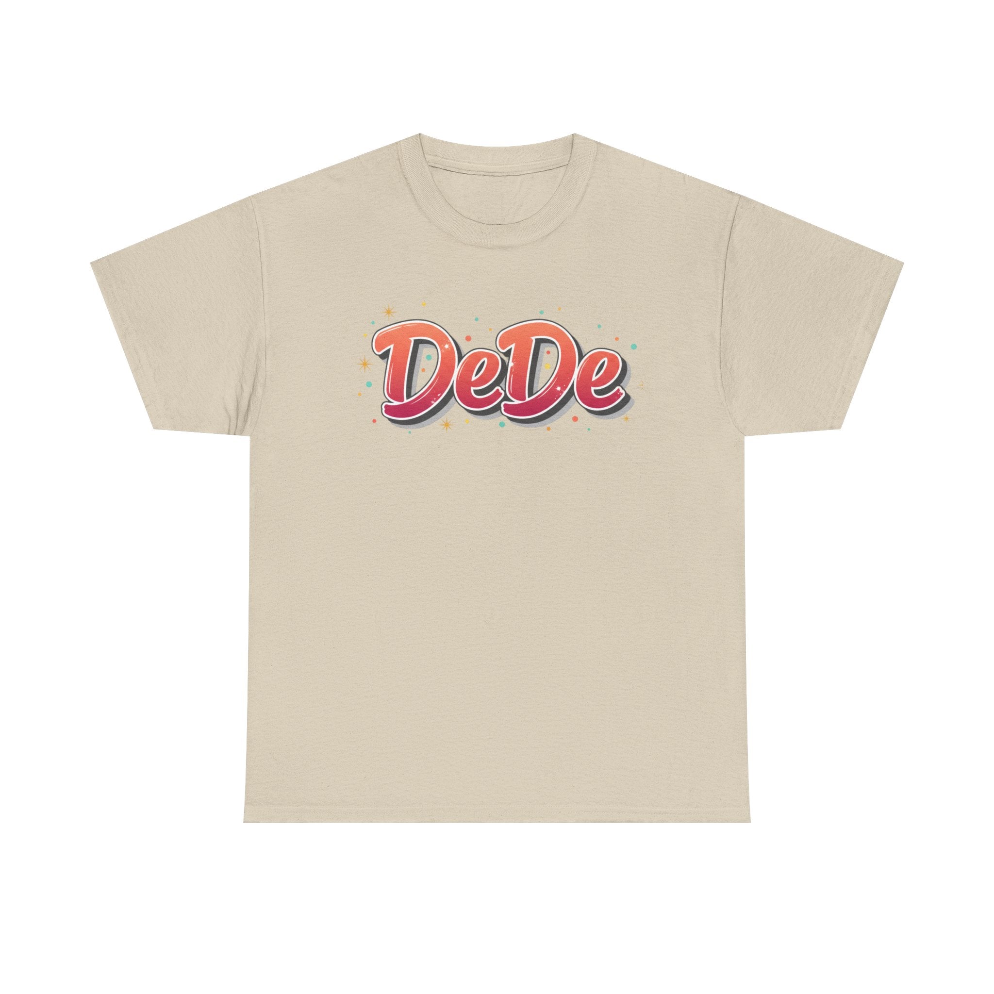 DeDe Script Name Tee | Retro Bubble Letter Shirt, Personalized Name Design