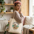Lazy Duck Trading Co. Beach Canvas Tote Bag | Retro Coastal Market Bag