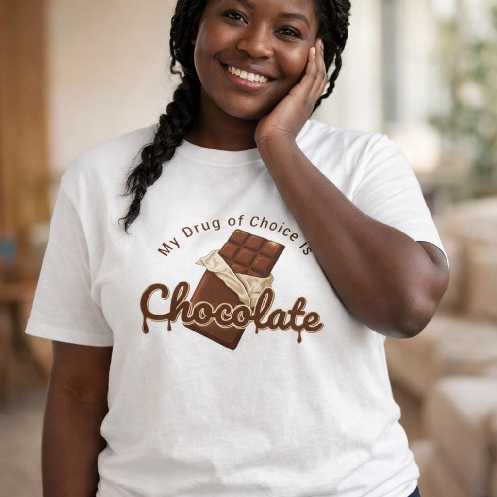 Chocolate Bar Tee | My Drug of Choice is Chocolate, Candy Lover Shirt