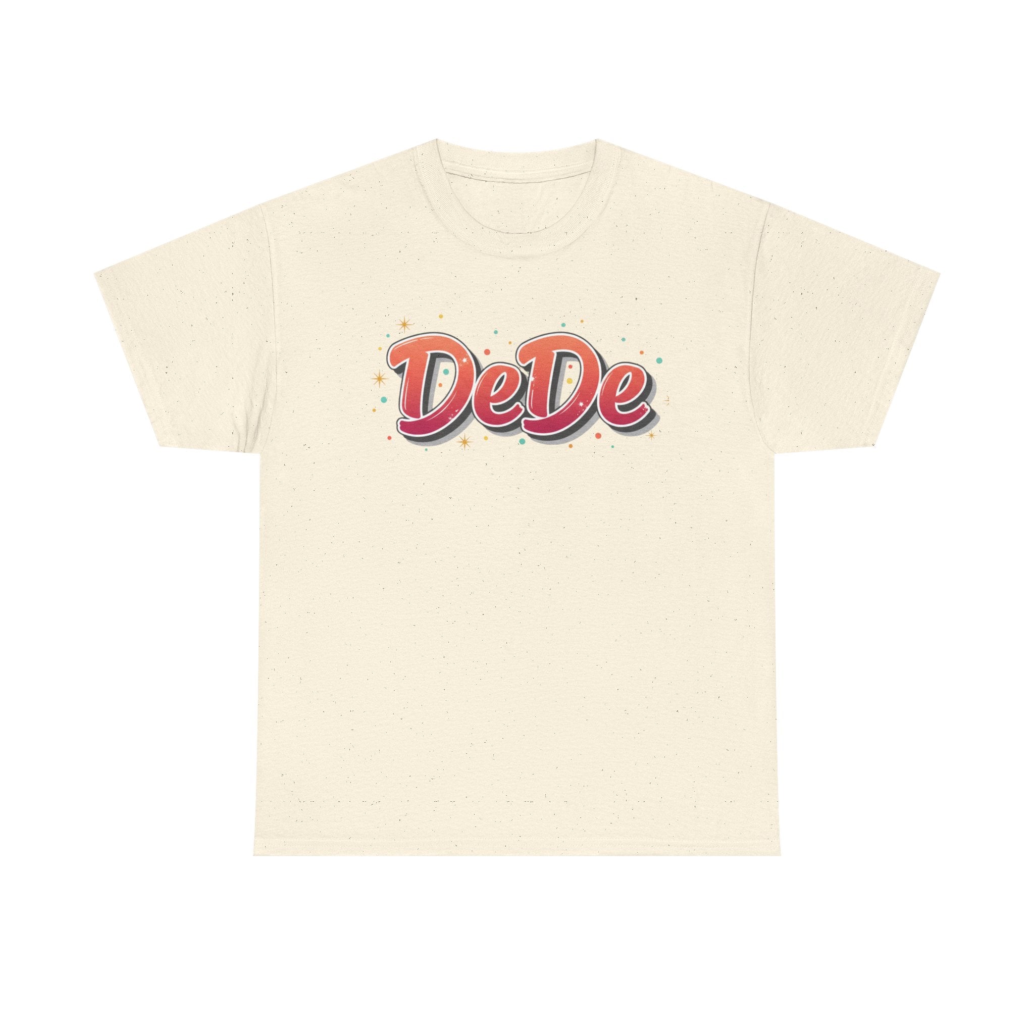 DeDe Script Name Tee | Retro Bubble Letter Shirt, Personalized Name Design