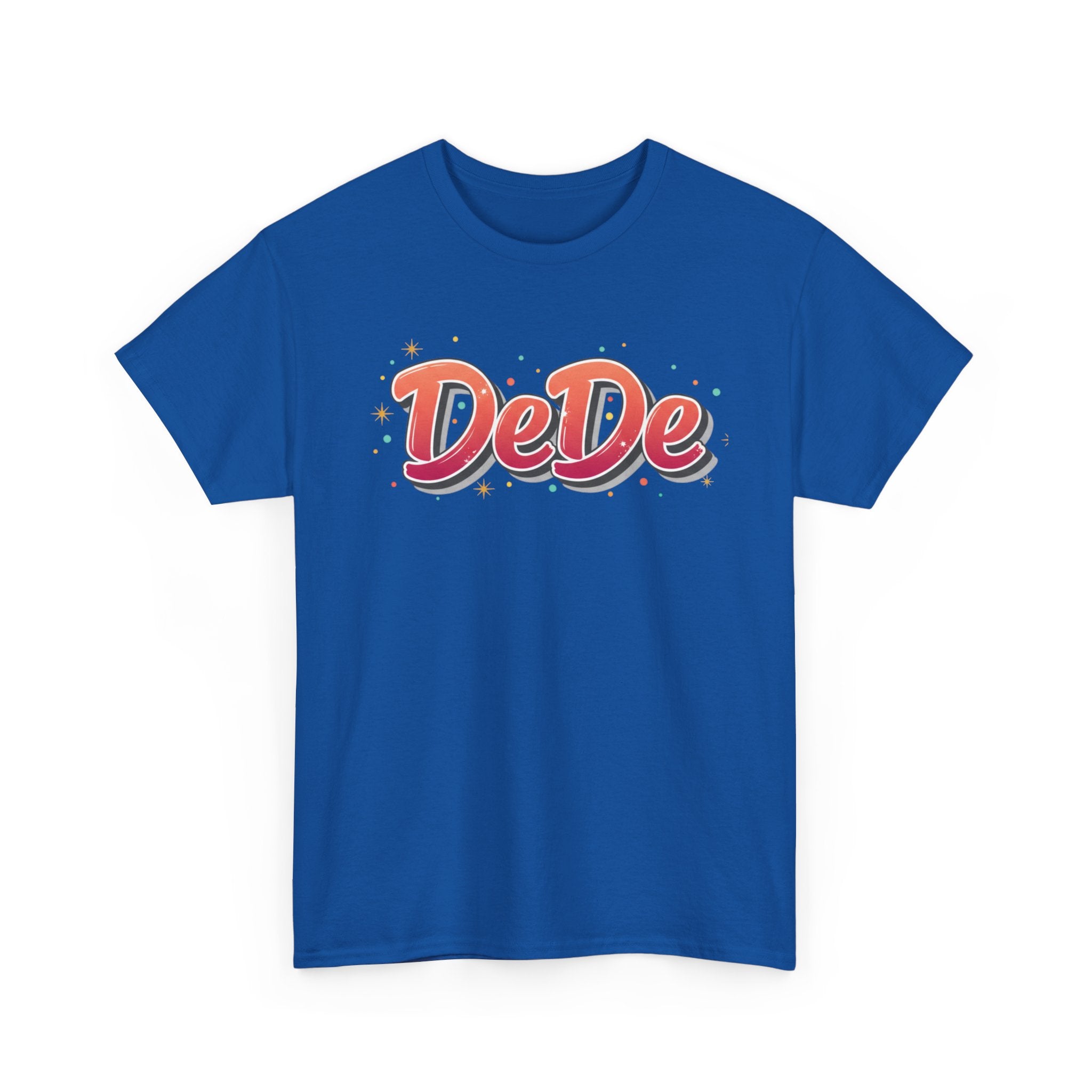 DeDe Script Name Tee | Retro Bubble Letter Shirt, Personalized Name Design