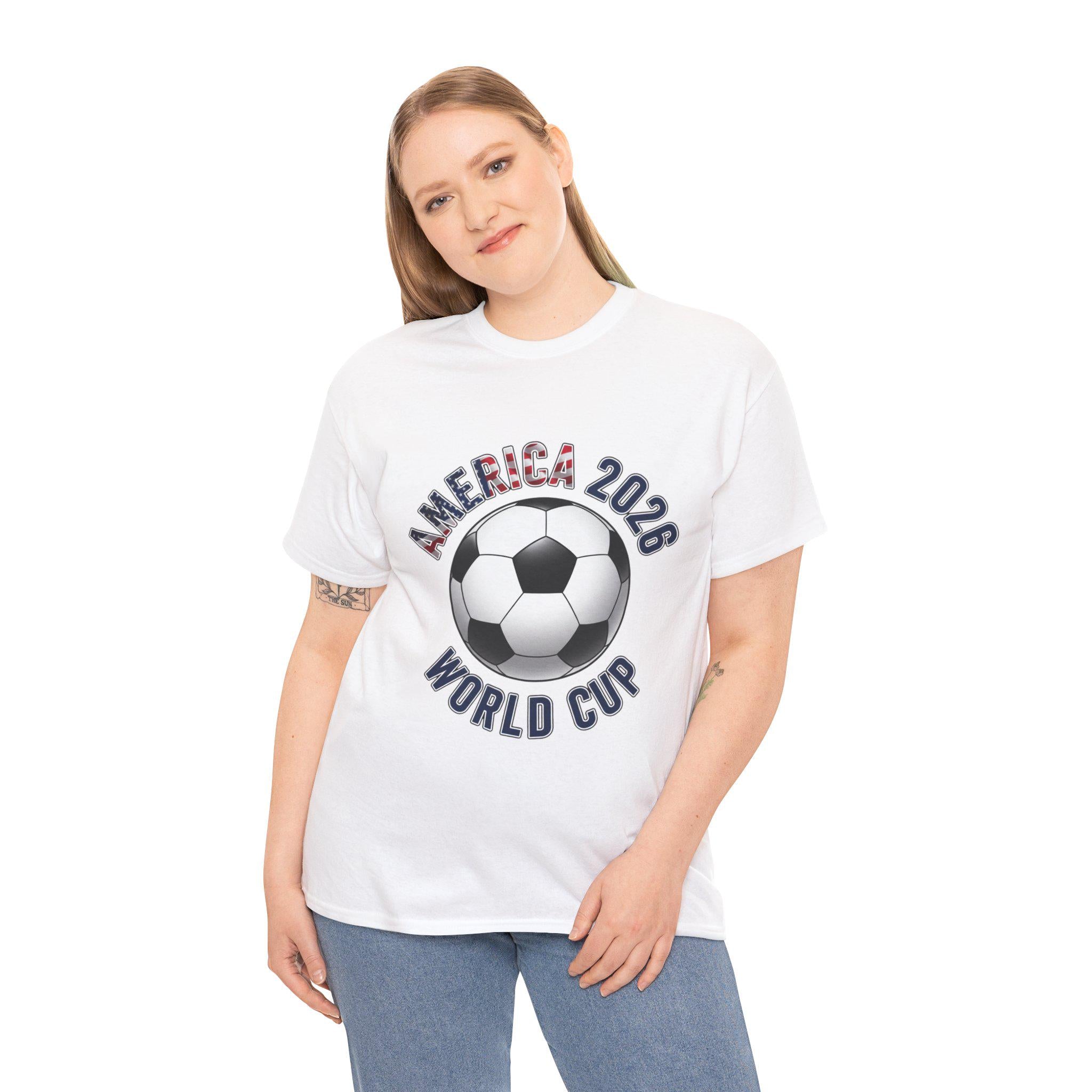 America 2026 World Cup Soccer Tee | Soccer Ball USA Design