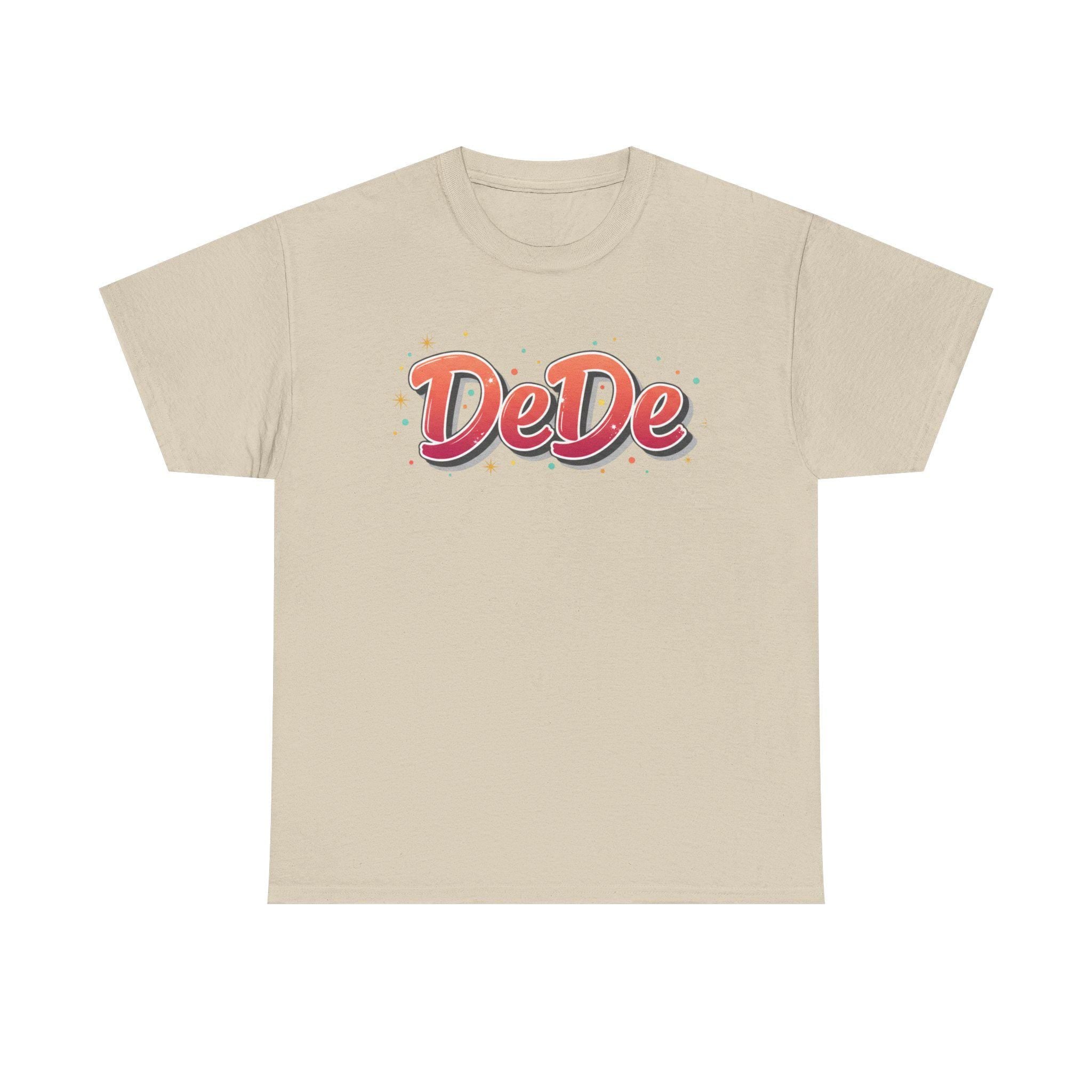 DeDe Script Name Tee | Retro Bubble Letter Shirt.