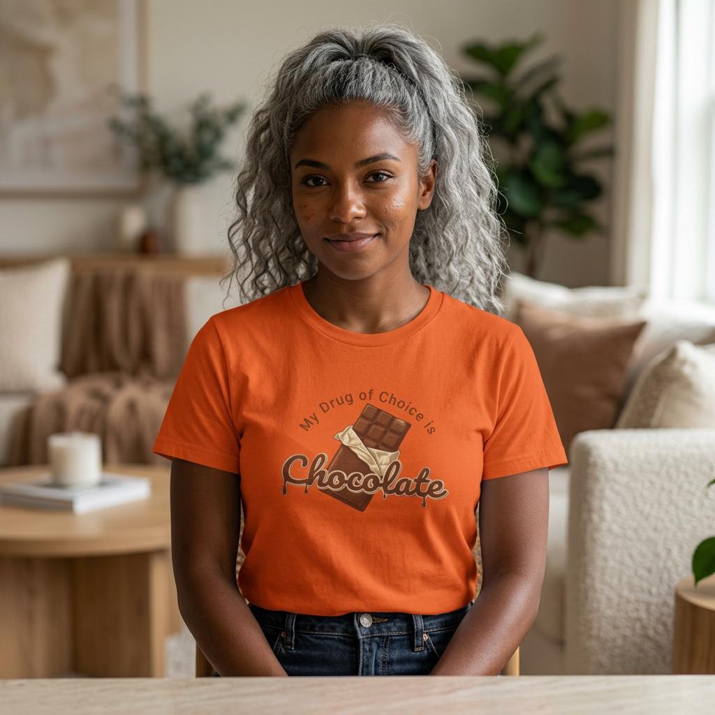 Chocolate Bar Tee | My Drug of Choice is Chocolate, Candy Lover Shirt